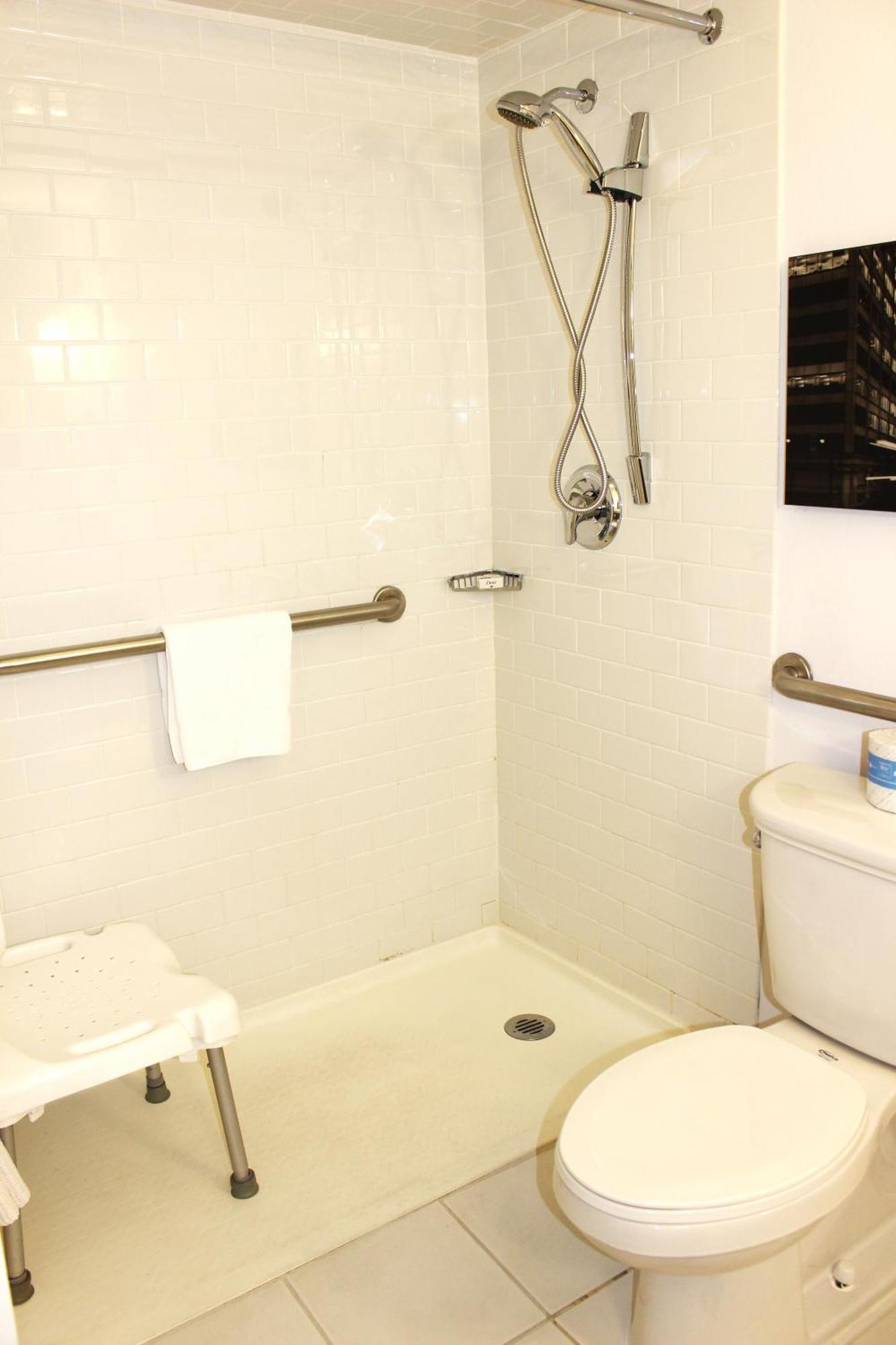 Double Room Two Double Beds Disability Access Roll Shower or Non-Smoking