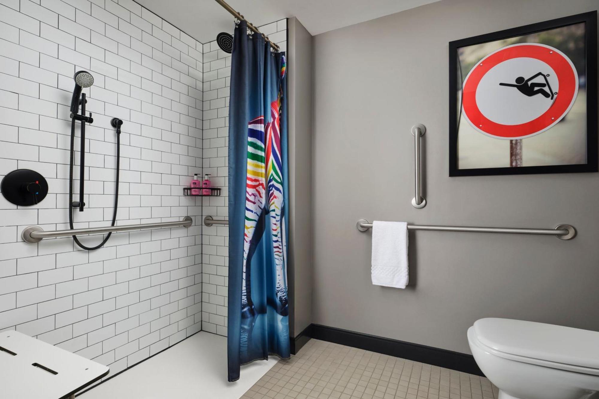 Queen Room City View Windows on Two Sides Hearing Accessible